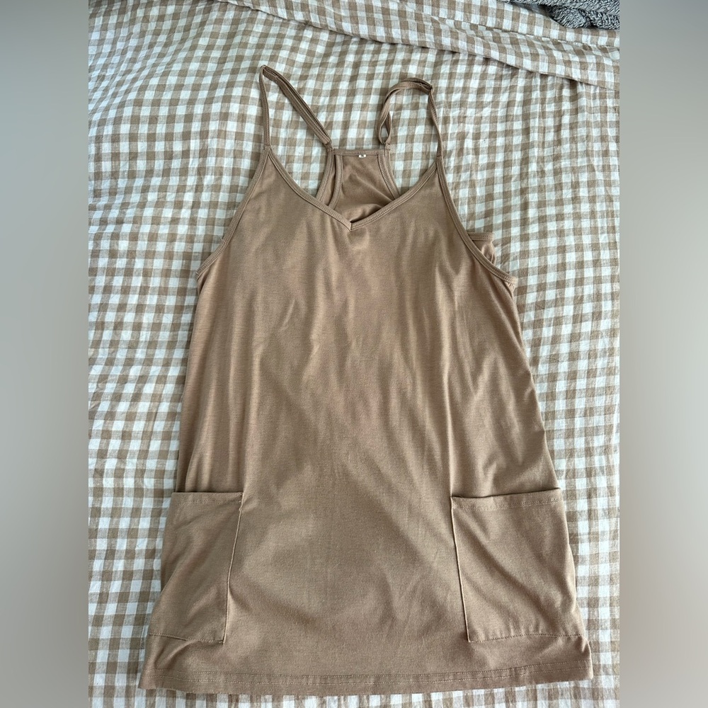 Tan Athleisure Dress